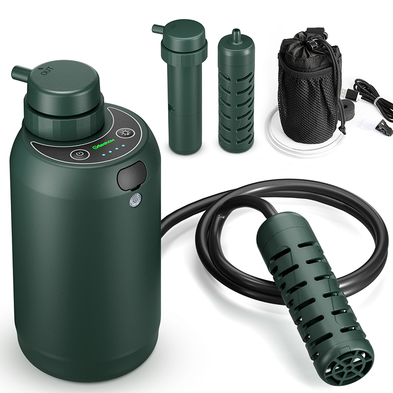 【Greeshow】携帯浄水器｜アウトドア＆災害対策用｜USB電動｜GS-2801フィルター 2個セット