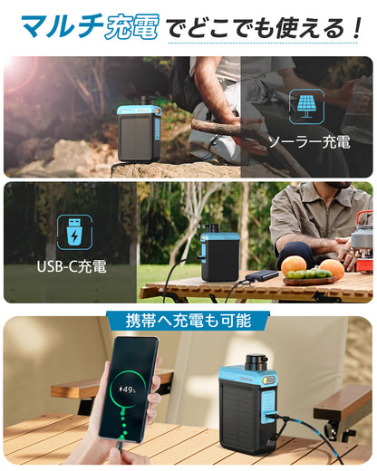 【Greeshow 】携帯浄水器 / 手動ボンプ付き アウトドア 浄水器 電動浄水器 日本正規品 ソーラー充電可能 濾過器 飲み水 災害 防災士推奨 サバイバル浄水器 スマホ充電機能 高輝度LEDライト付き SOSモード 緊急停電対策 防災グッズ キャンプ/登山/地震/防災用 軽量・コンパクト PSE認証済み GS-2809