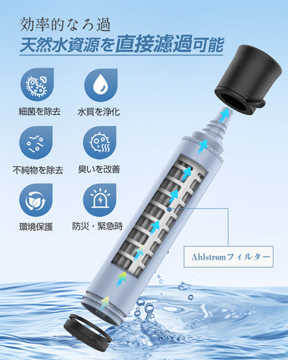 Greeshow浄水器 フィルター濾過器  GS-285 交換用 AHLSTROMフィルター アウトドア サバイバル 防災 緊急用水