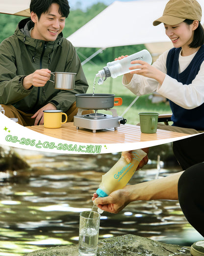 Greeshow浄水ボトル フィルター カートリッジ 濾過器 交換用 AHLSTROMフィルター アウトドア サバイバル 防災 緊急用水 GS-286A用